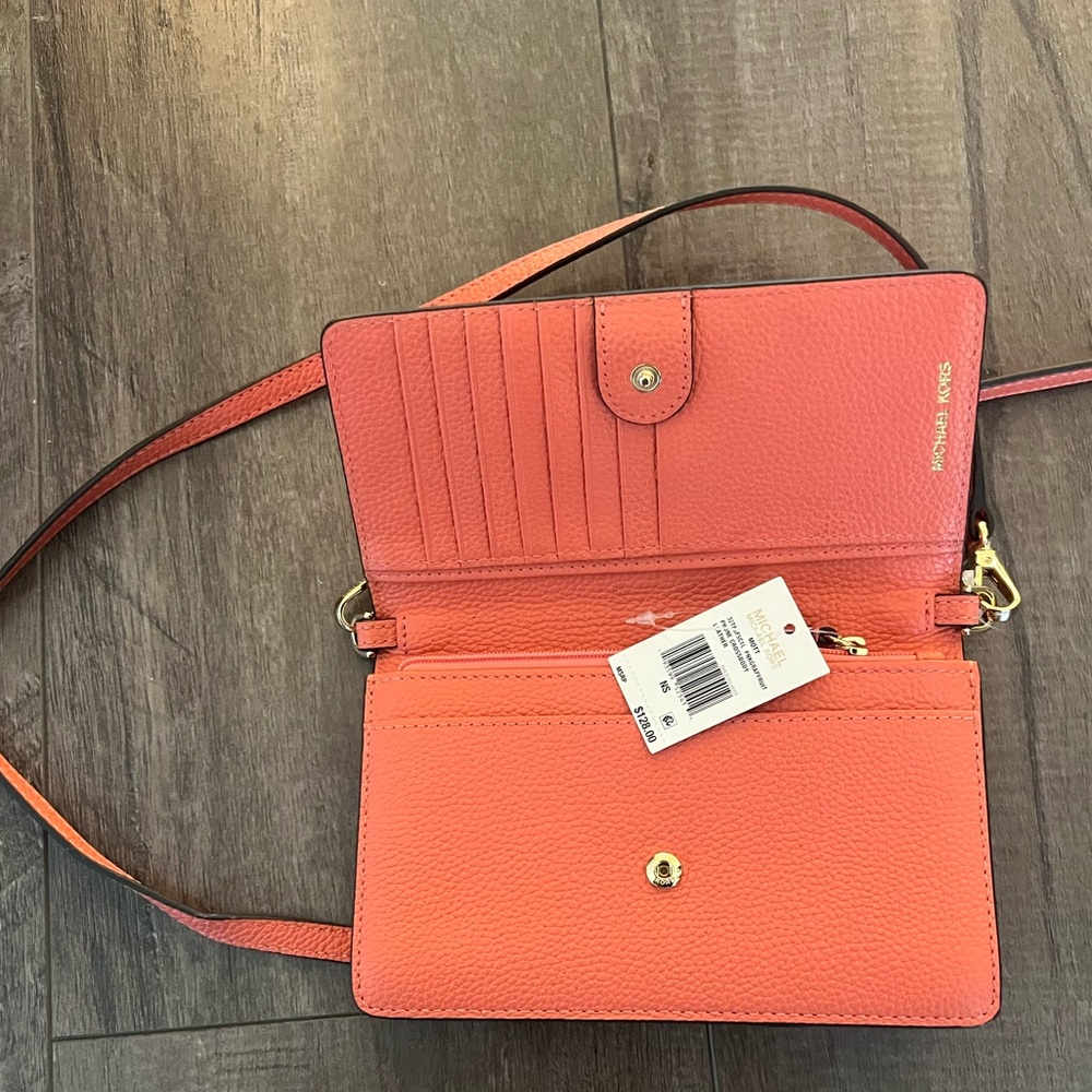 Michael Kors Orange Phone Crossbody Bag - Picture 3 of 5
